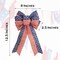 6-Pack Patriotic Bows for Wreaths – 4th of July Decorations, Red, Beige & Blue Star Burlap Bows (8x12.5 Inches) for Independence Day, Memorial Day & Veterans Day